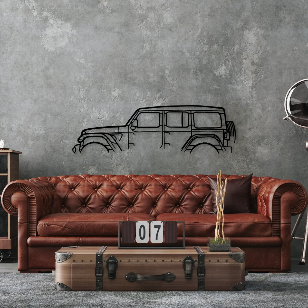 Wrangler Silhouette Metal Wall Art - BrossHome Metal Wall Art