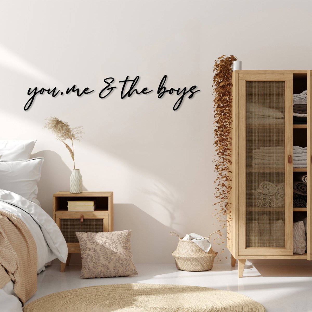 You Me and The Boys Metal Wall Sign - BrossHome Metal Wall Art