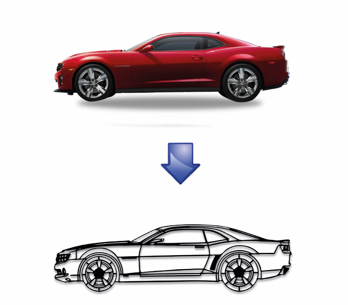 Your Custom Car Silhouette Metal Wall Art - BrossHome Metal Wall Art