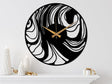 Abstract Metal Wall Clock - BrossHome Metal Wall Art
