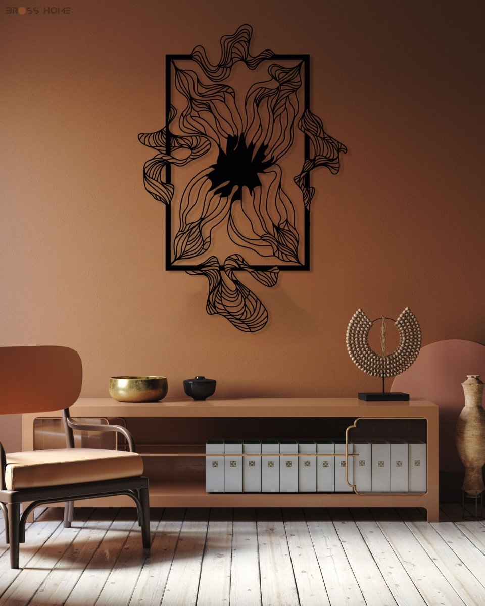 Abstract Metal Wall Decor - BrossHome Metal Wall Art