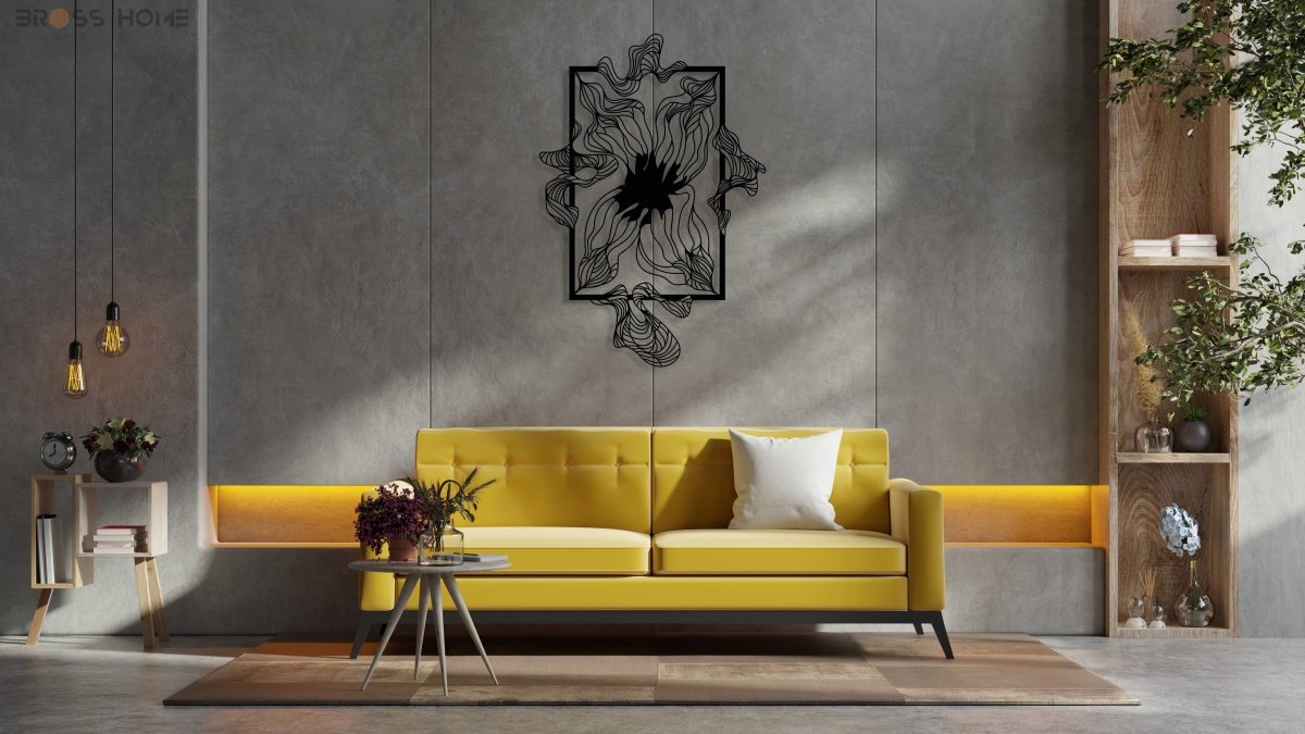Abstract Metal Wall Decor - BrossHome Metal Wall Art