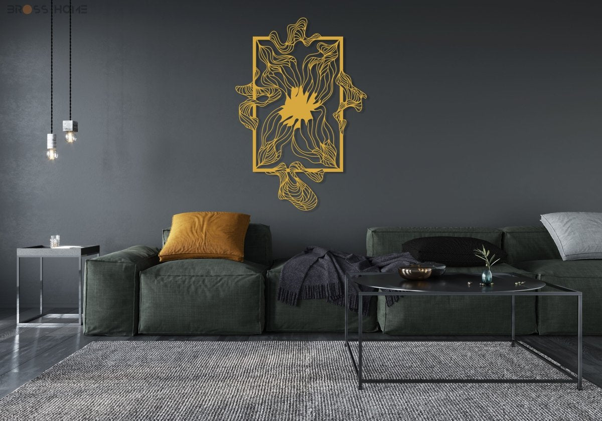 Abstract Metal Wall Decor - BrossHome Metal Wall Art