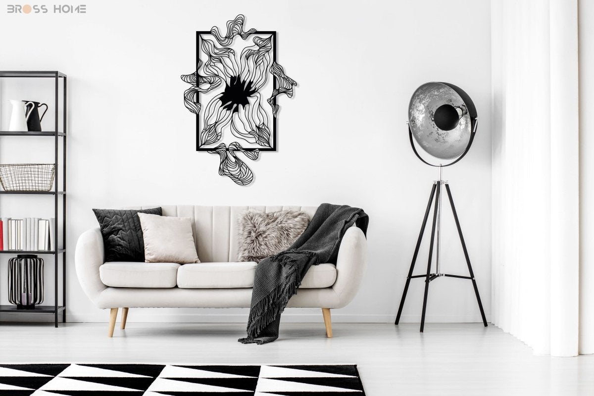 Abstract Metal Wall Decor - BrossHome Metal Wall Art