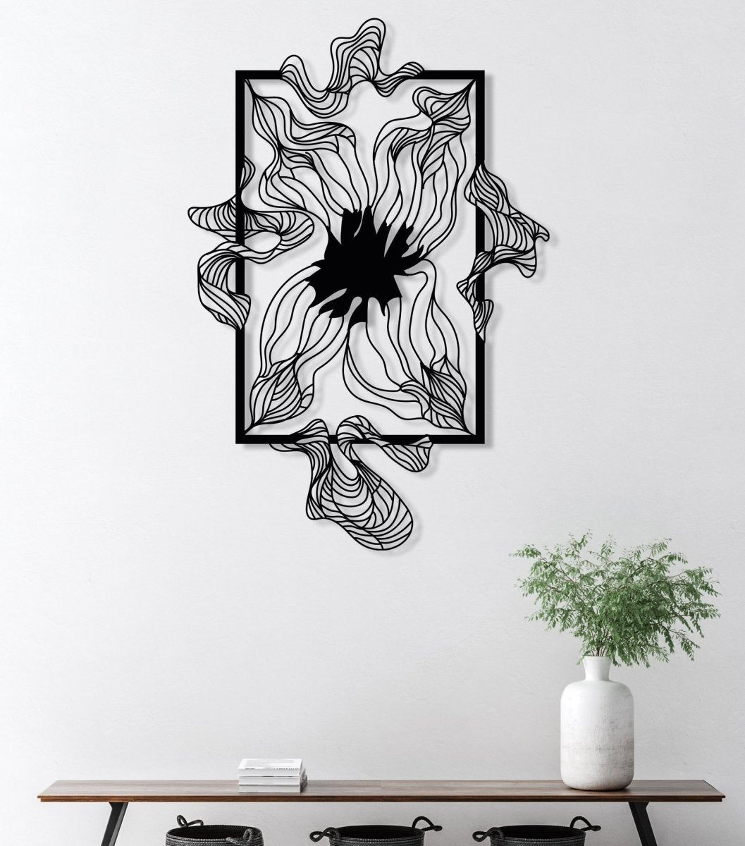 Abstract Metal Wall Decor - BrossHome Metal Wall Art