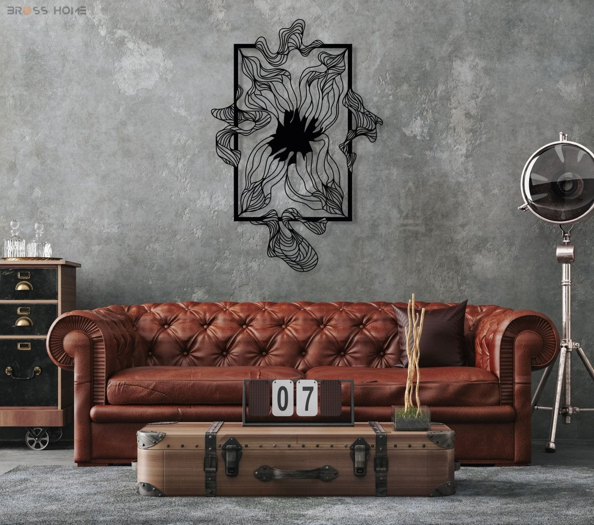 Abstract Metal Wall Decor - BrossHome Metal Wall Art