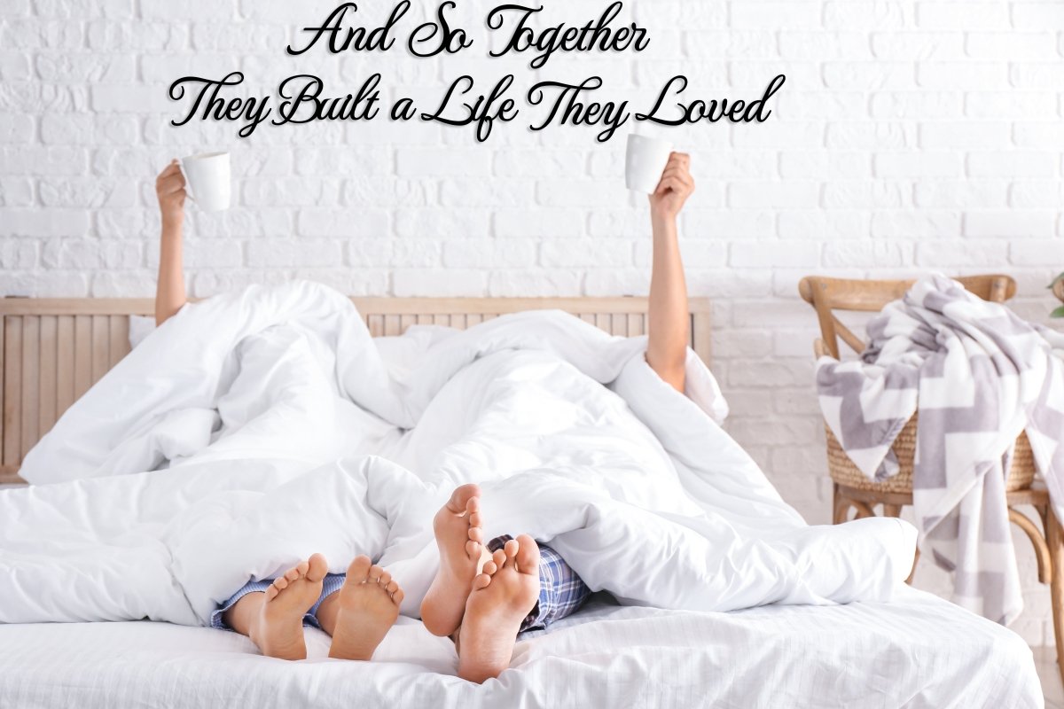 And So Together They Built A Life They Loved Metal Sign - BrossHome Metal Wall Art