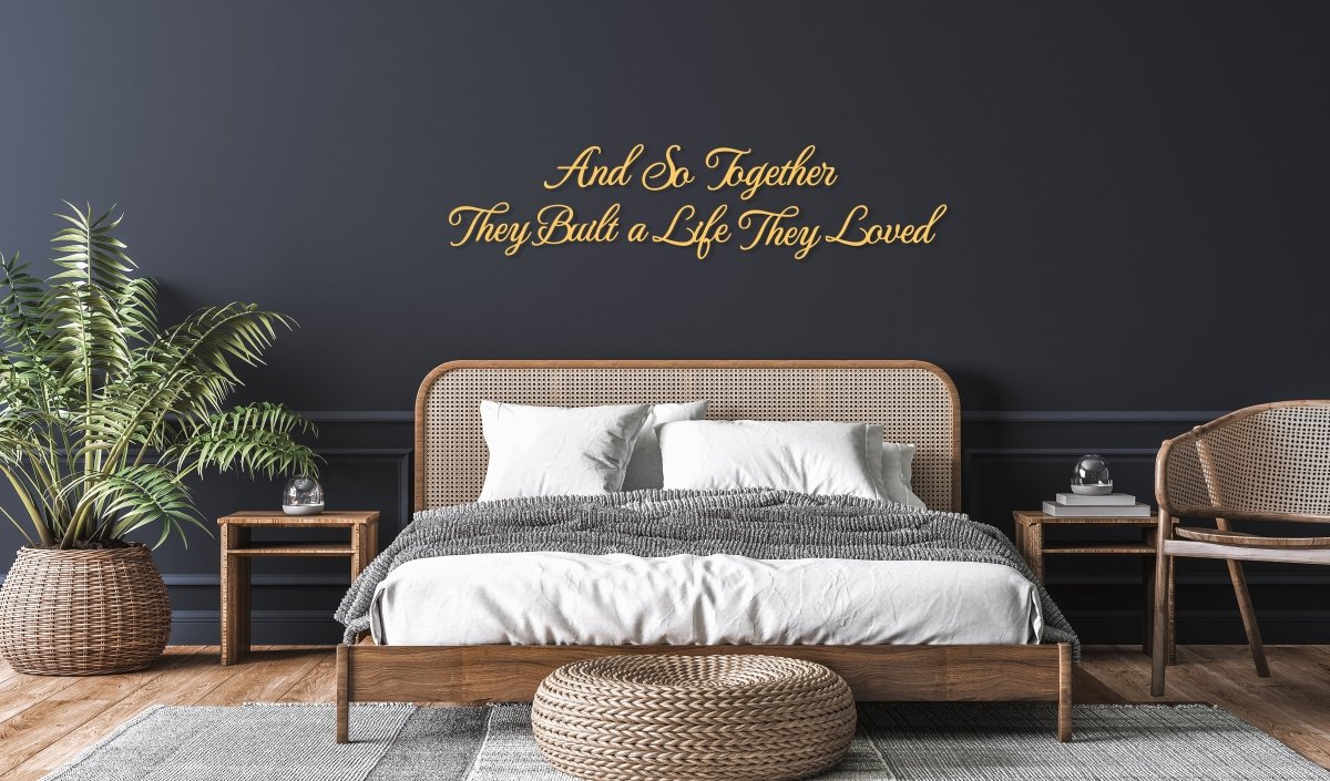 And So Together They Built A Life They Loved Metal Sign - BrossHome Metal Wall Art