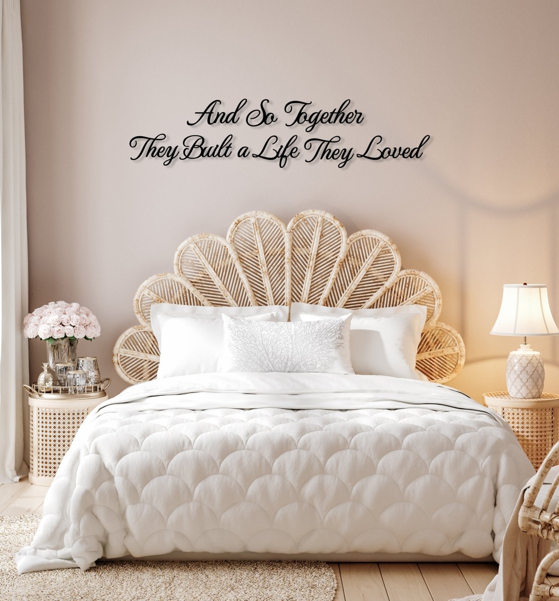 And So Together They Built A Life They Loved Metal Sign - BrossHome Metal Wall Art
