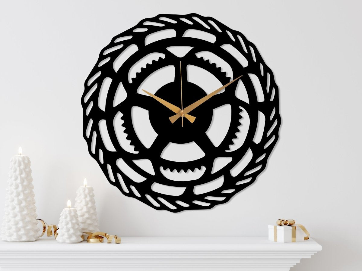 Bicycle Gear Wall Clock - BrossHome Metal Wall Art