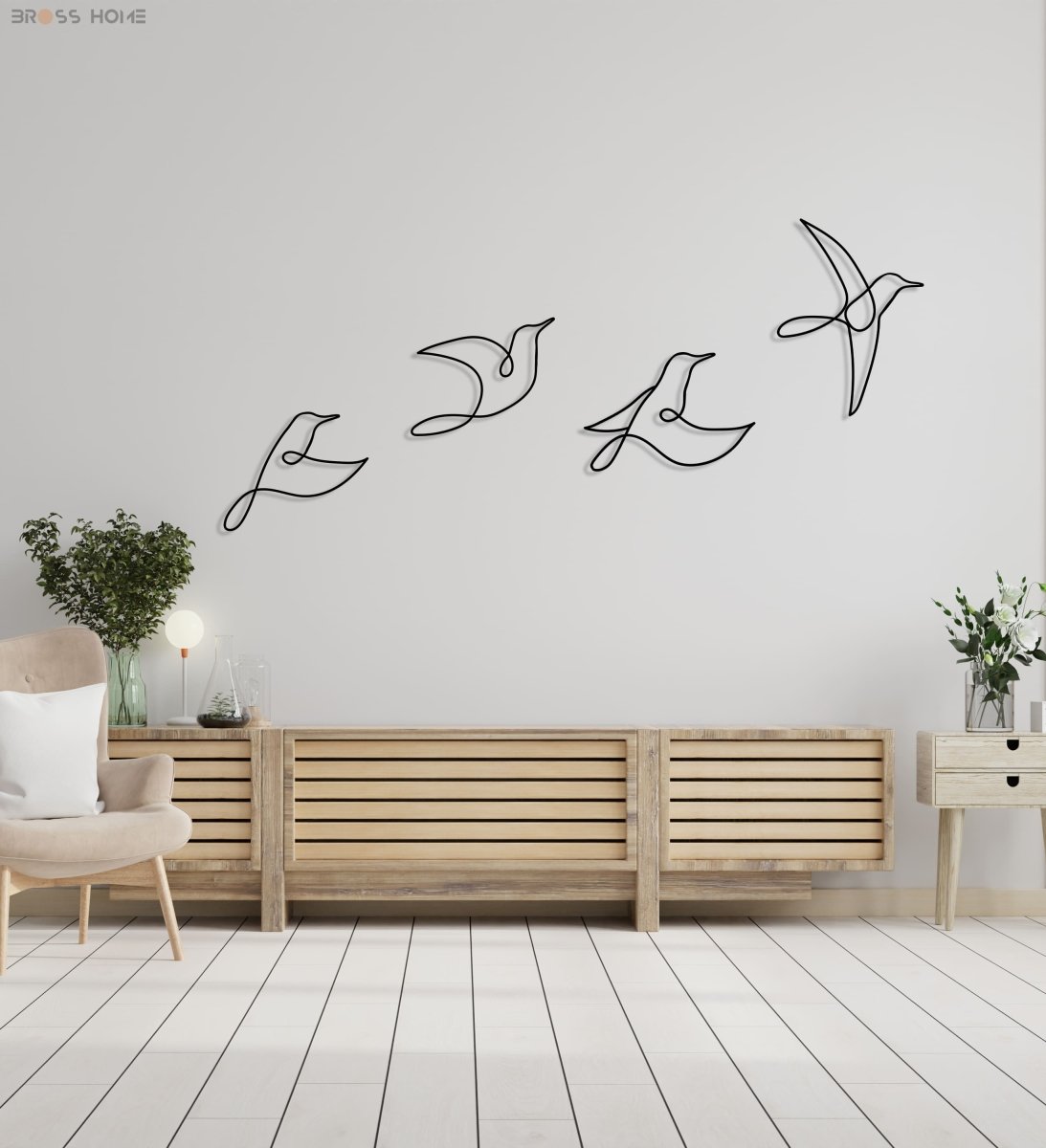 Birds Metal Wall Art - BrossHome Metal Wall Art