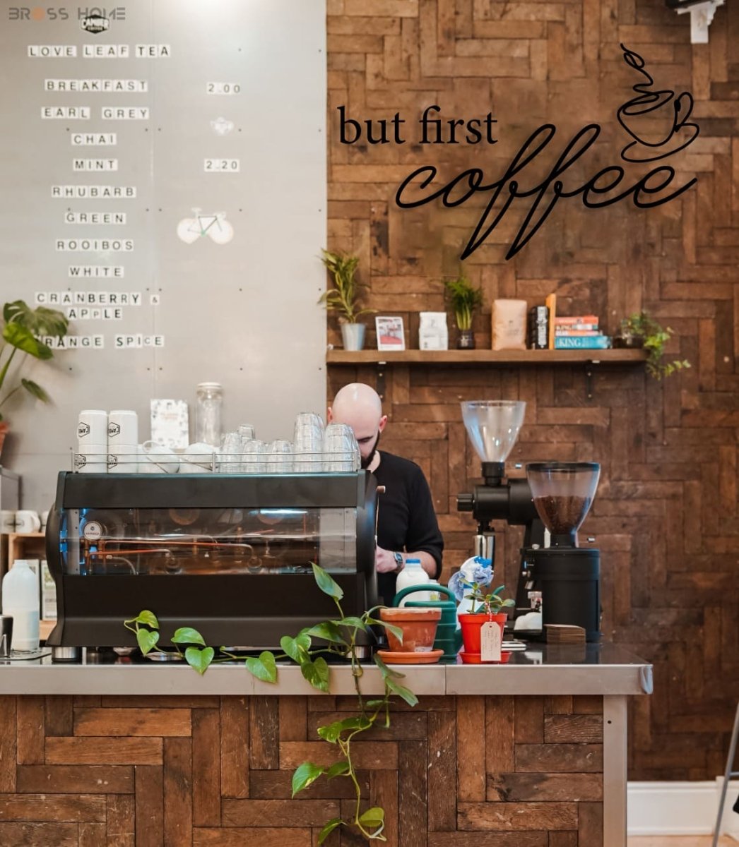 But First Coffee Sign - BrossHome Metal Wall Art