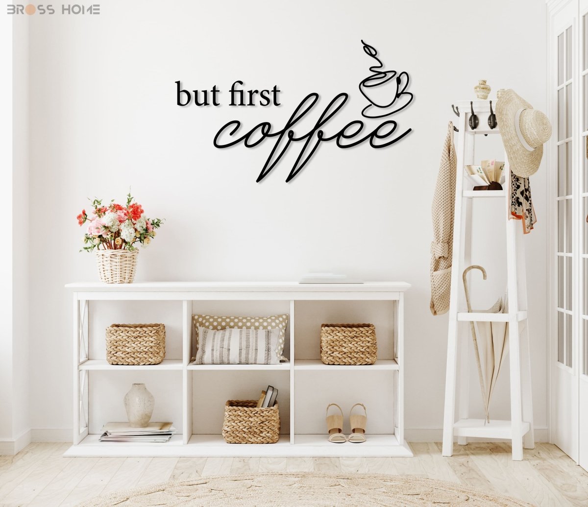 But First Coffee Sign - BrossHome Metal Wall Art