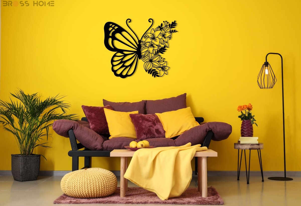 Butterfly Metal Wall Art - BrossHome Metal Wall Art