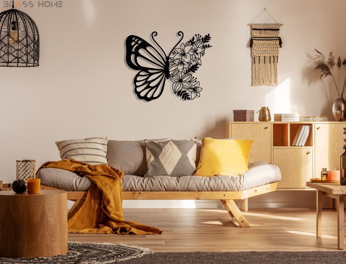 Butterfly Metal Wall Art - BrossHome Metal Wall Art