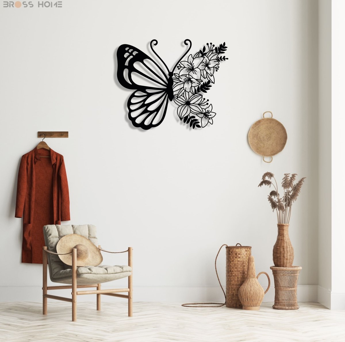 Butterfly Metal Wall Art - BrossHome Metal Wall Art