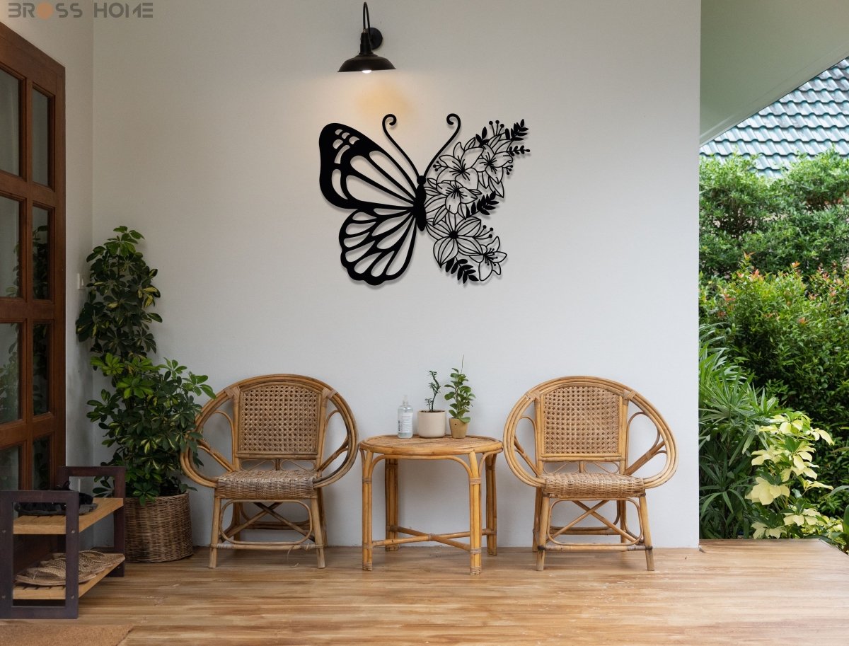 Butterfly Metal Wall Art - BrossHome Metal Wall Art