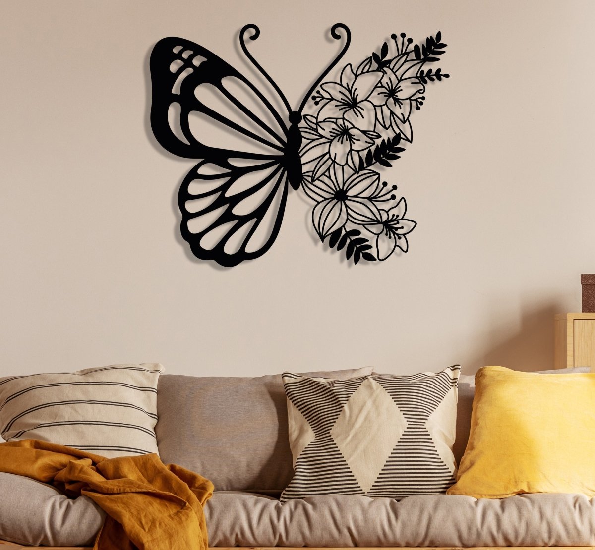 Butterfly Metal Wall Art - BrossHome Metal Wall Art