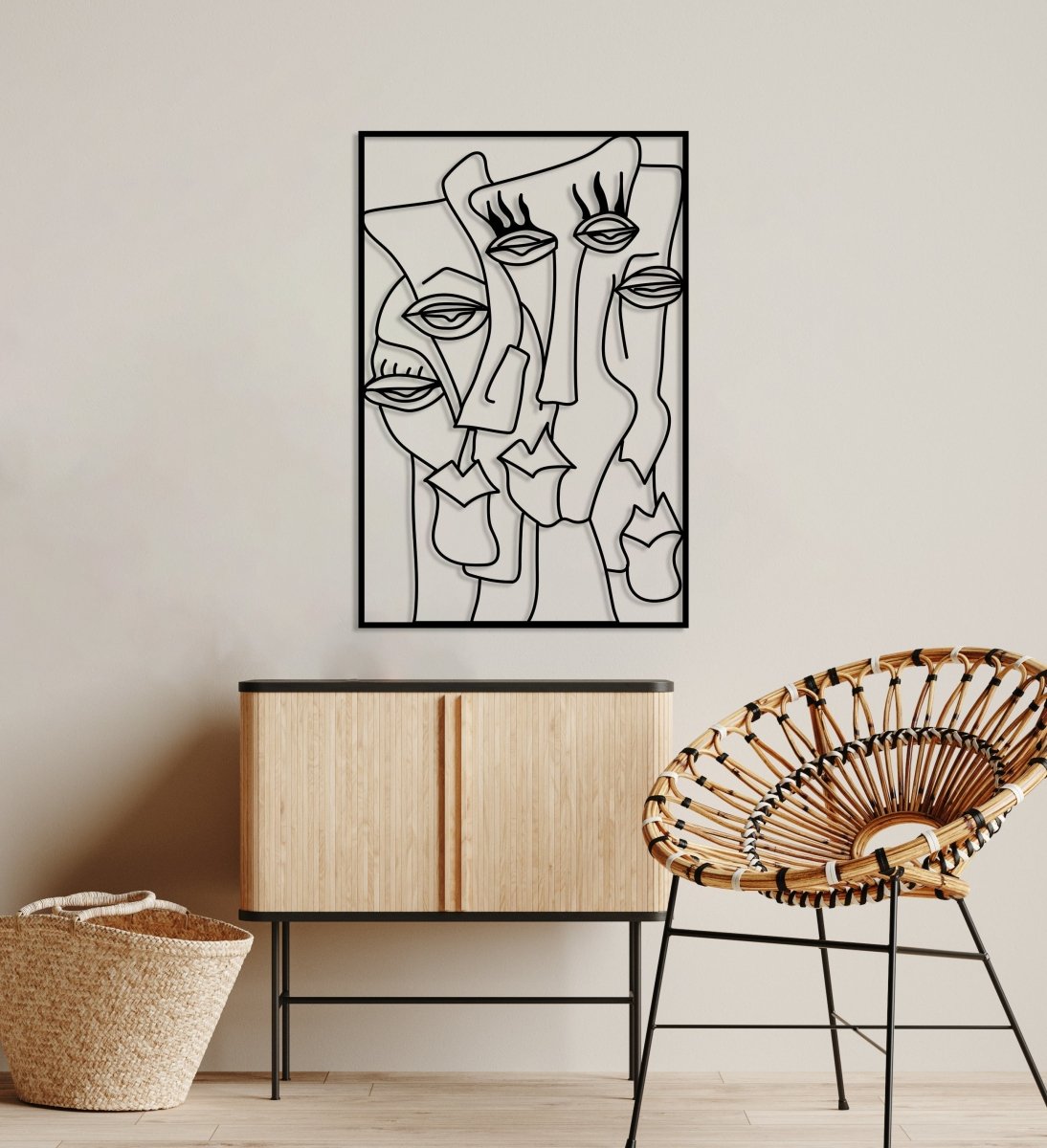 Contemporary Abstract Metal Wall Art - BrossHome Metal Wall Art