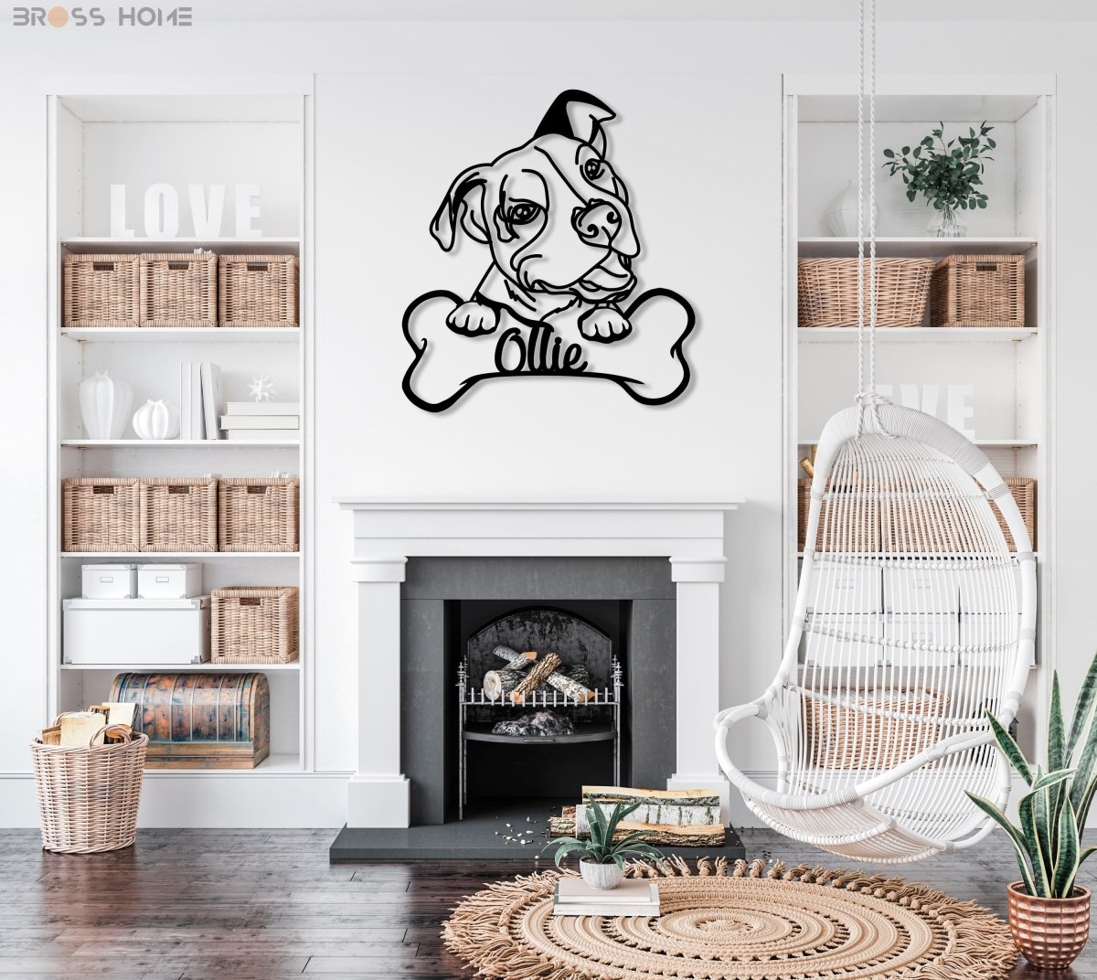 Custom Dog Signs With Name - BrossHome Metal Wall Art