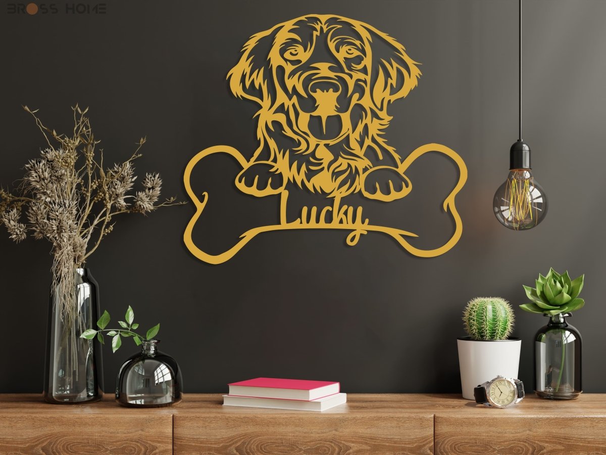 Custom Dog Signs With Name - BrossHome Metal Wall Art