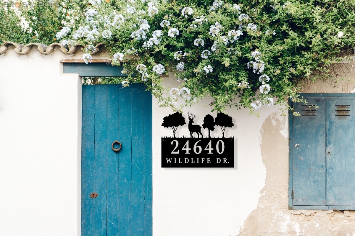 Custom Metal Address Sign - BrossHome Metal Wall Art