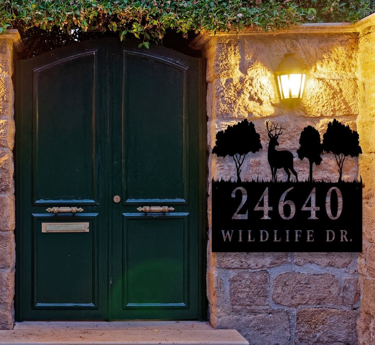 Custom Metal Address Sign - BrossHome Metal Wall Art