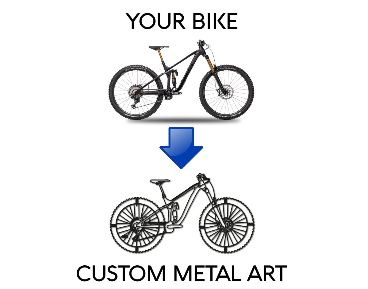 Custom Metal Bike Wall Art - BrossHome Metal Wall Art