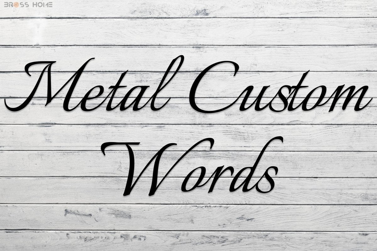 Custom Metal Wall Sign - BrossHome Metal Wall Art