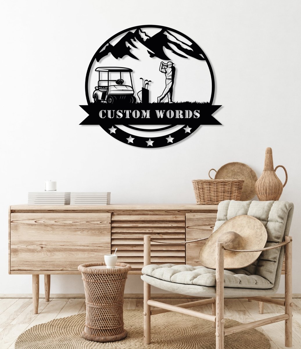 Customized Golf Metal Wall Art - BrossHome Metal Wall Art