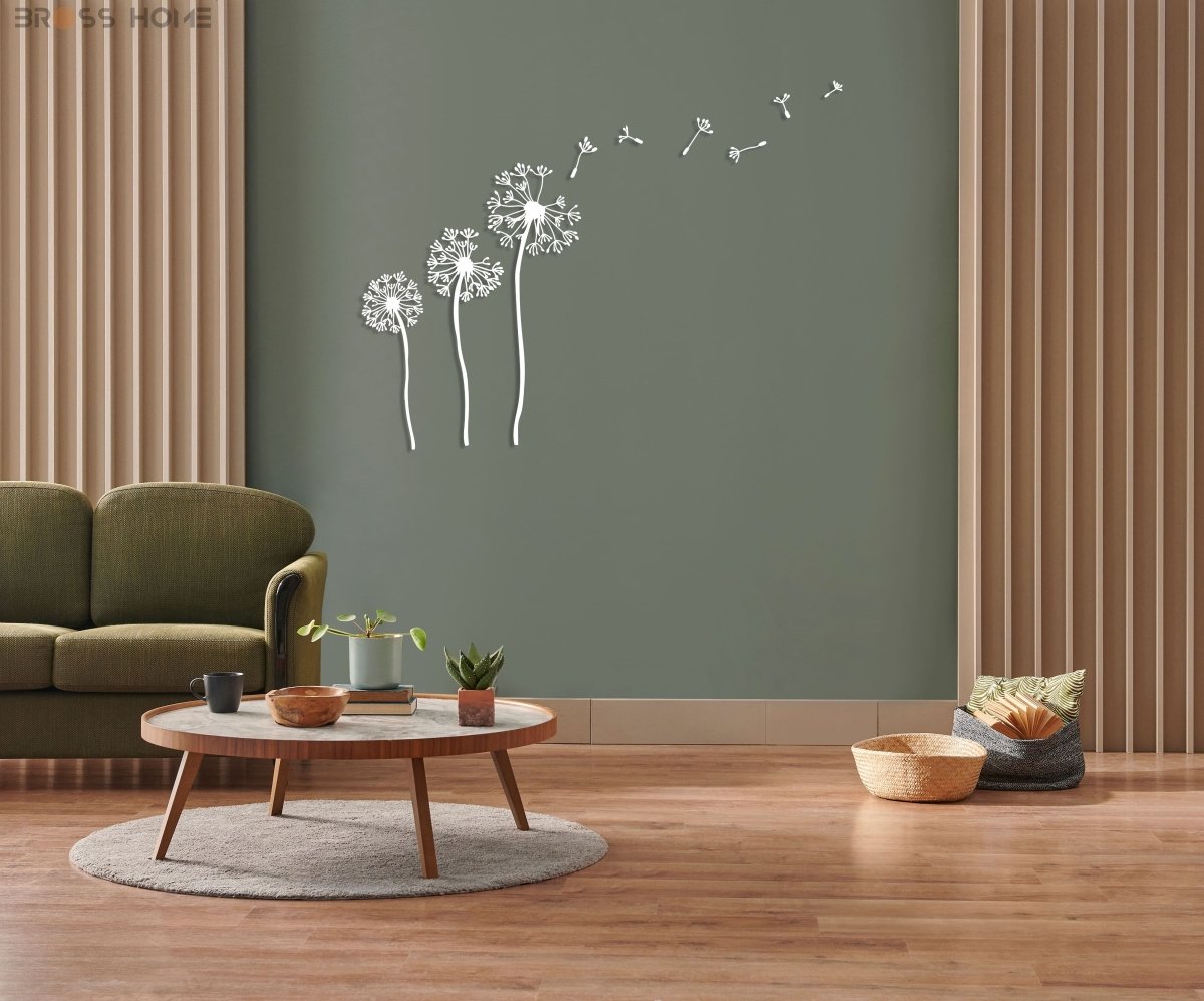 Dandelion Metal Wall Art - BrossHome Metal Wall Art