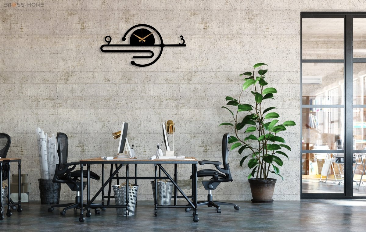 Designer Metal Wall Clock - BrossHome Metal Wall Art
