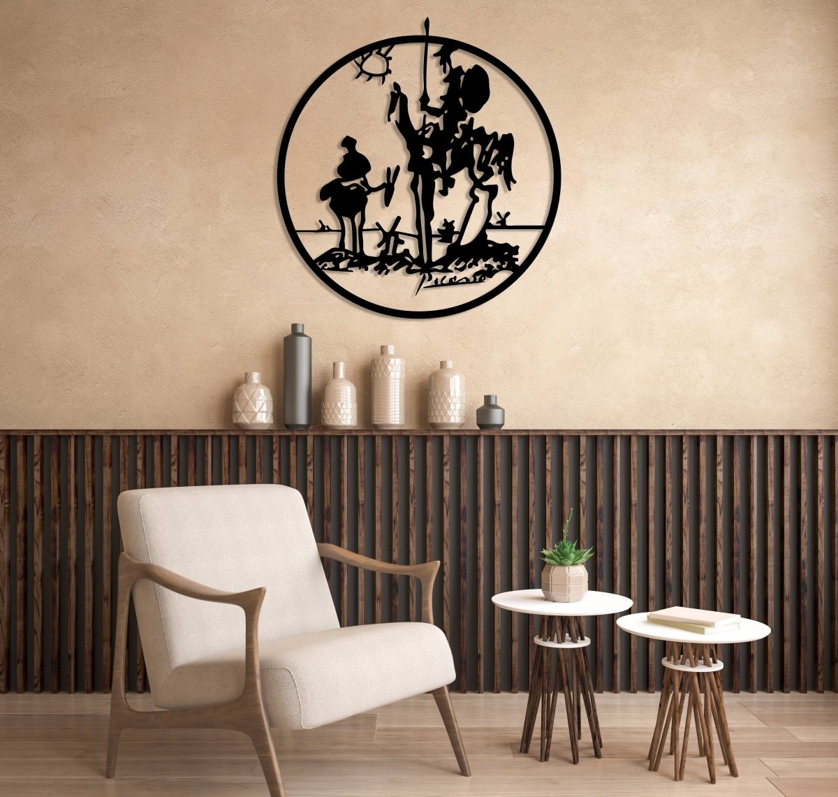 Don Quixote Metal Wall Art - BrossHome Metal Wall Art