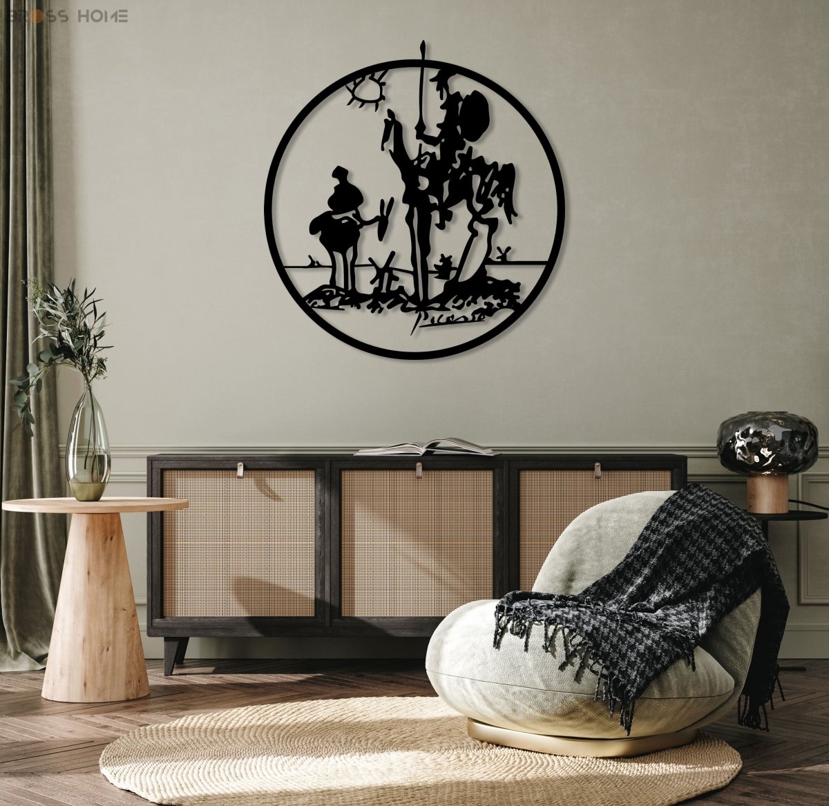 Don Quixote Metal Wall Art - BrossHome Metal Wall Art