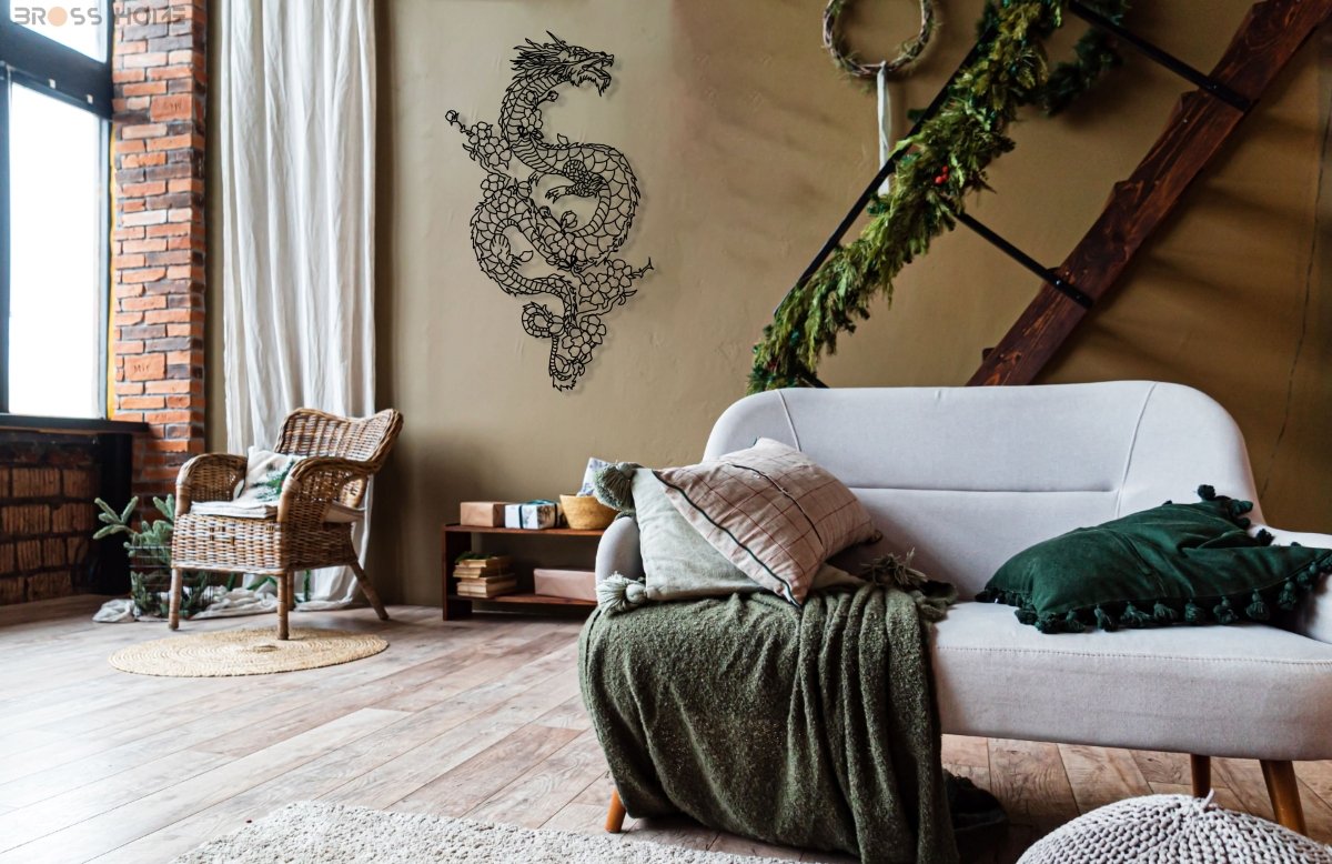 Dragon Metal Wall Art - BrossHome Metal Wall Art