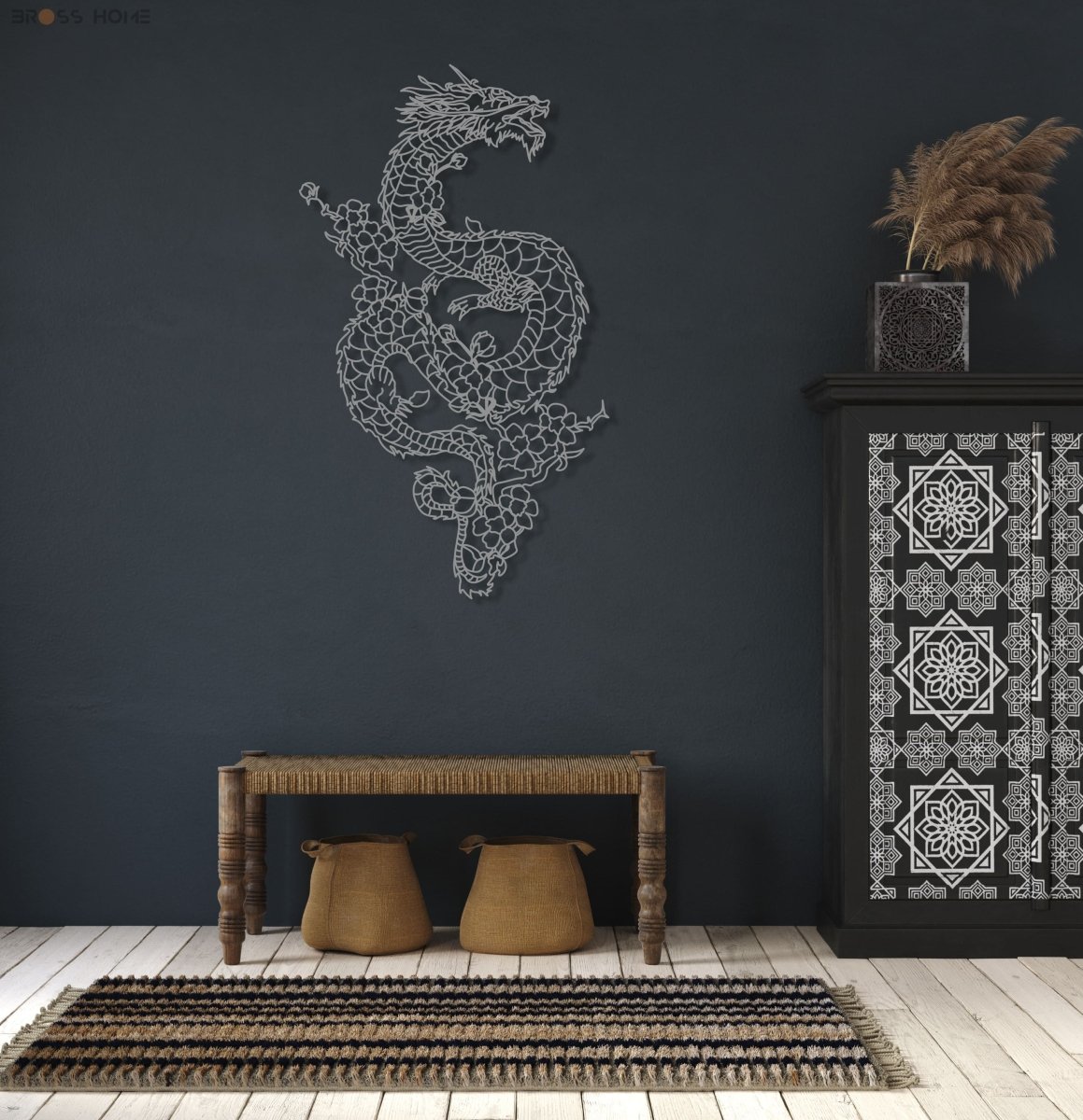 Dragon Metal Wall Art - BrossHome Metal Wall Art