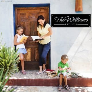 Family Name Metal Wall Art - BrossHome Metal Wall Art