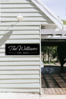 Family Name Metal Wall Art - BrossHome Metal Wall Art