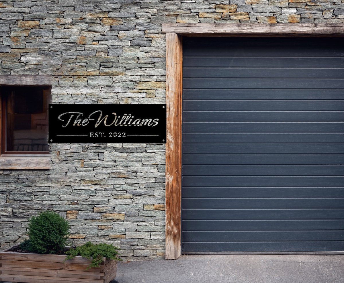 Family Name Metal Wall Art - BrossHome Metal Wall Art