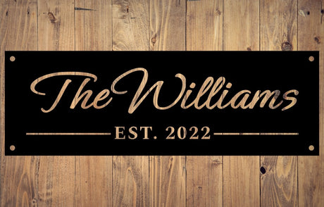 Family Name Metal Wall Art - BrossHome Metal Wall Art