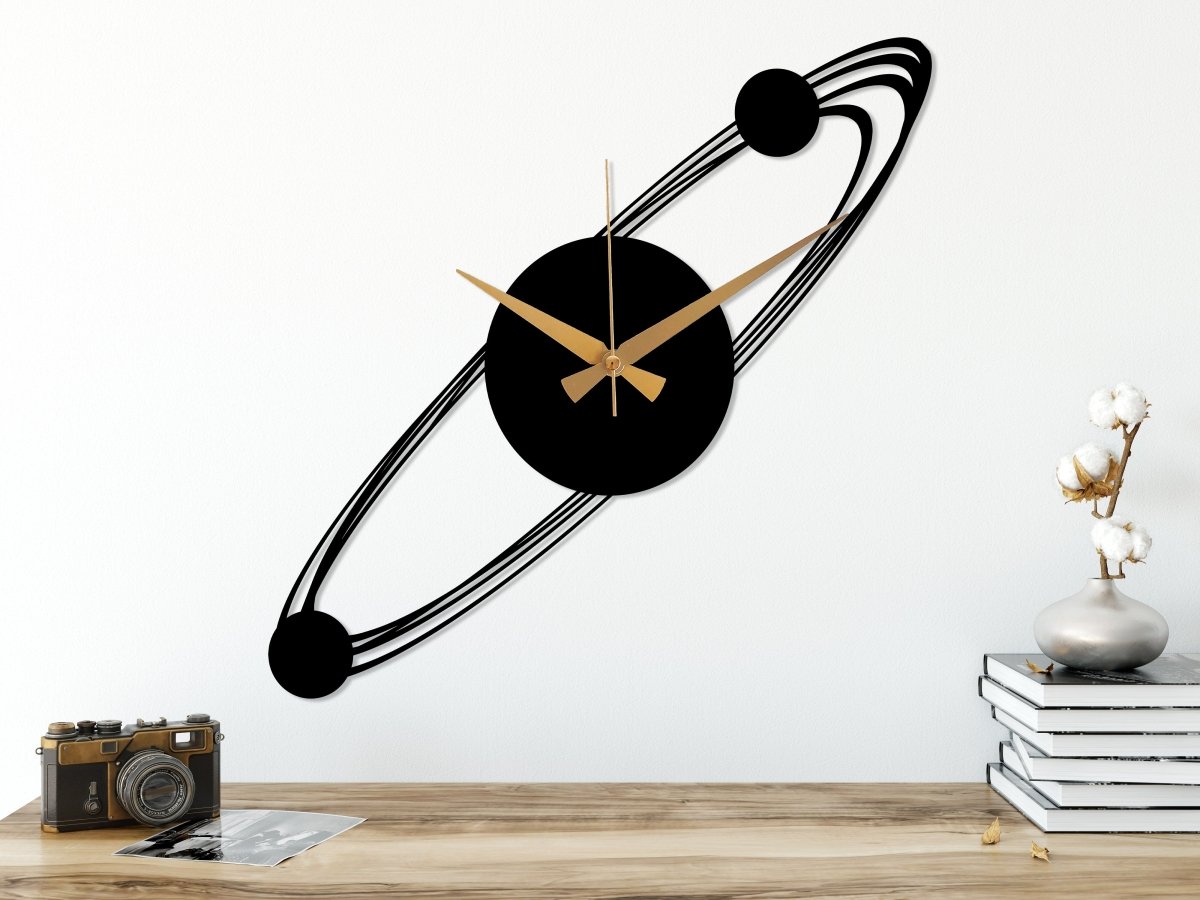 Galaxy Design Wall Clock - BrossHome Metal Wall Art