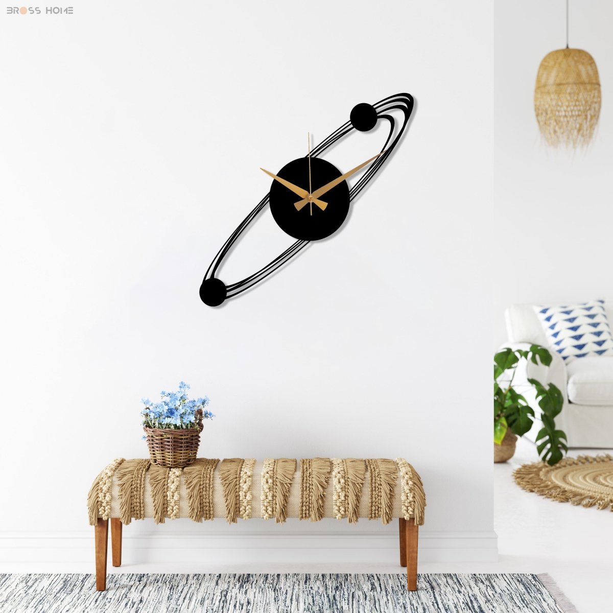 Galaxy Design Wall Clock - BrossHome Metal Wall Art