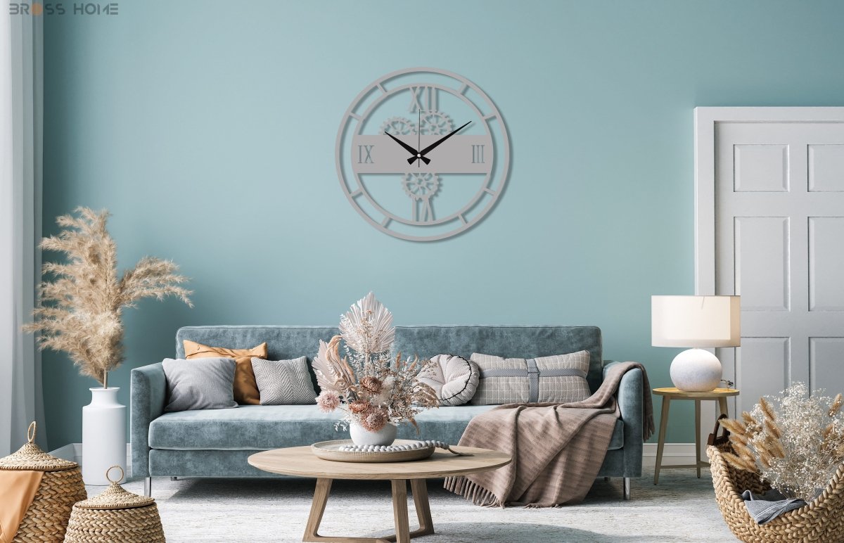 Gear Wall Clock - BrossHome Metal Wall Art