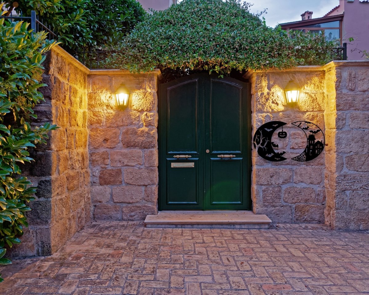 Halloween Bats Wall Decor - BrossHome Metal Wall Art