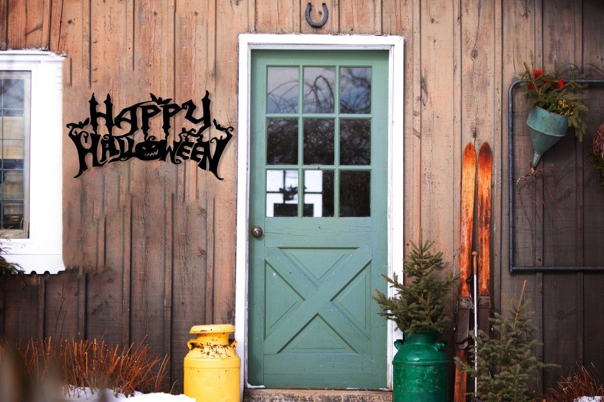 Happy Halloween Wall Sign - BrossHome Metal Wall Art