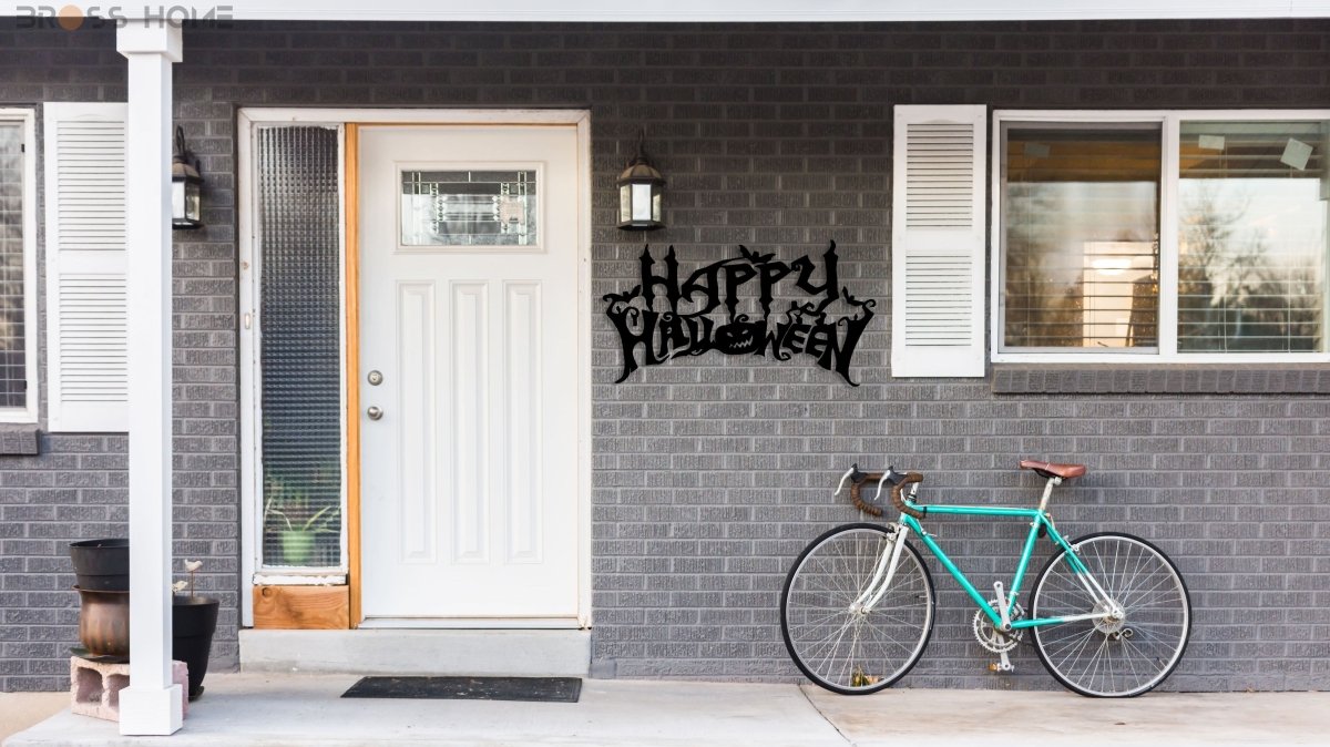 Happy Halloween Wall Sign - BrossHome Metal Wall Art