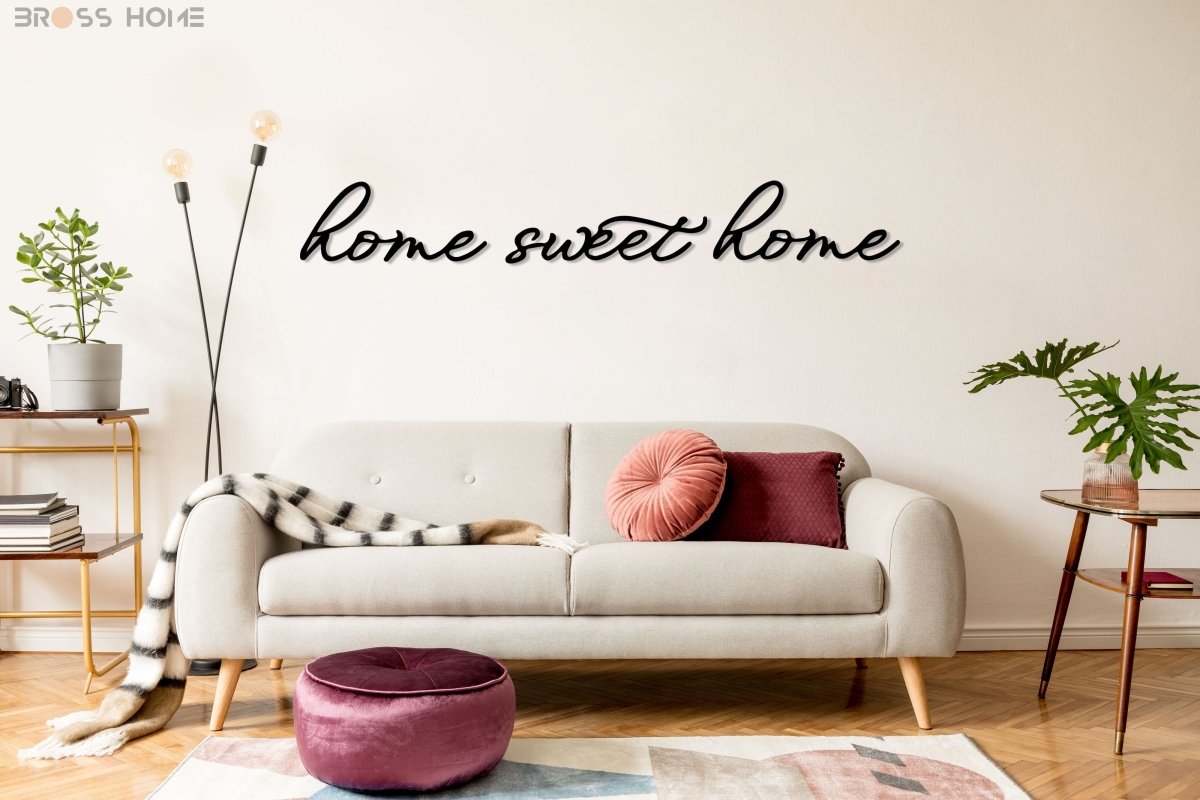 Home Sweet Home Metal Wall Art - BrossHome Metal Wall Art