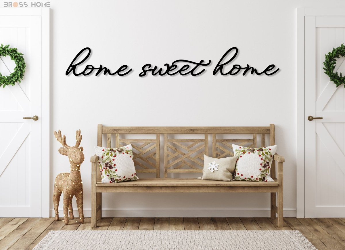 Home Sweet Home Metal Wall Art - BrossHome Metal Wall Art
