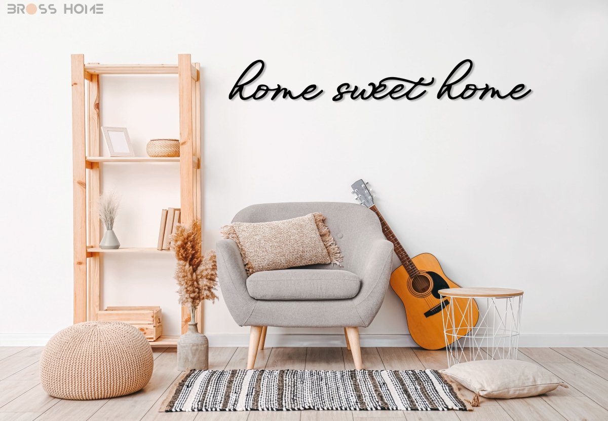 Home Sweet Home Metal Wall Art - BrossHome Metal Wall Art