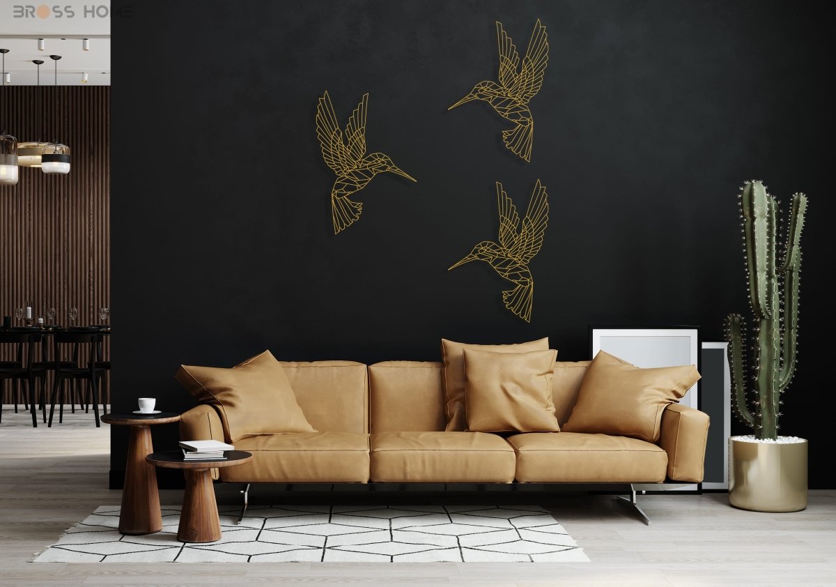 Hummingbird Wall Decor - BrossHome Metal Wall Art